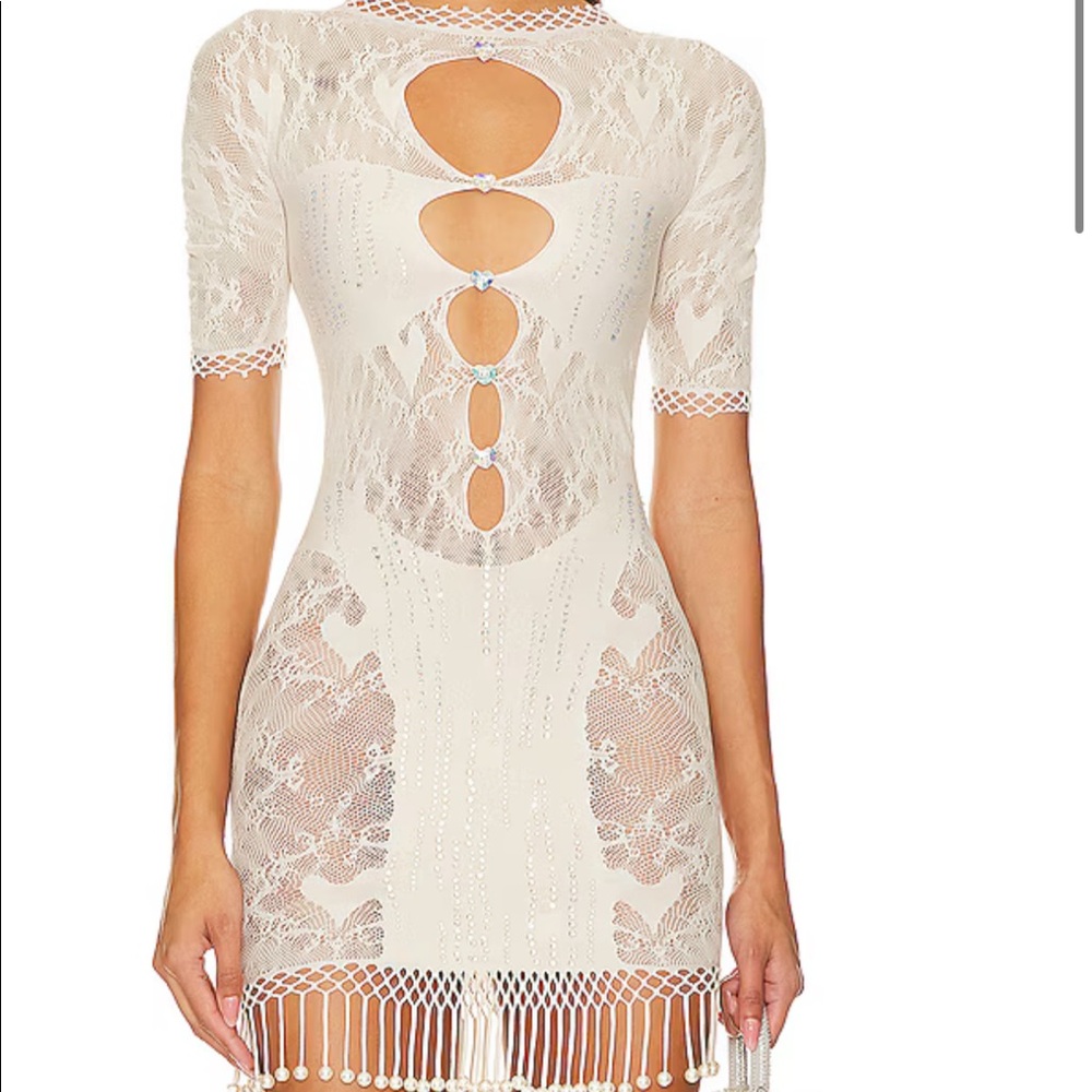 Poster Girl Dress in Oyster